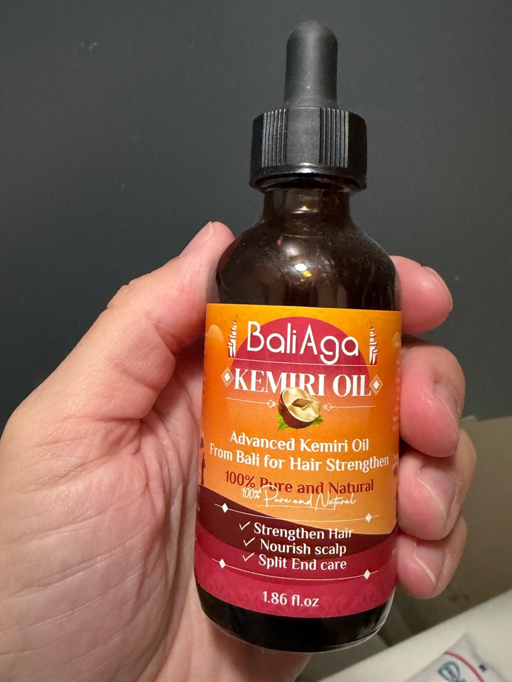 Bali aga Advanced Kemiri Oil Hair Serum — (1.86 fl oz) 100% natural & pure